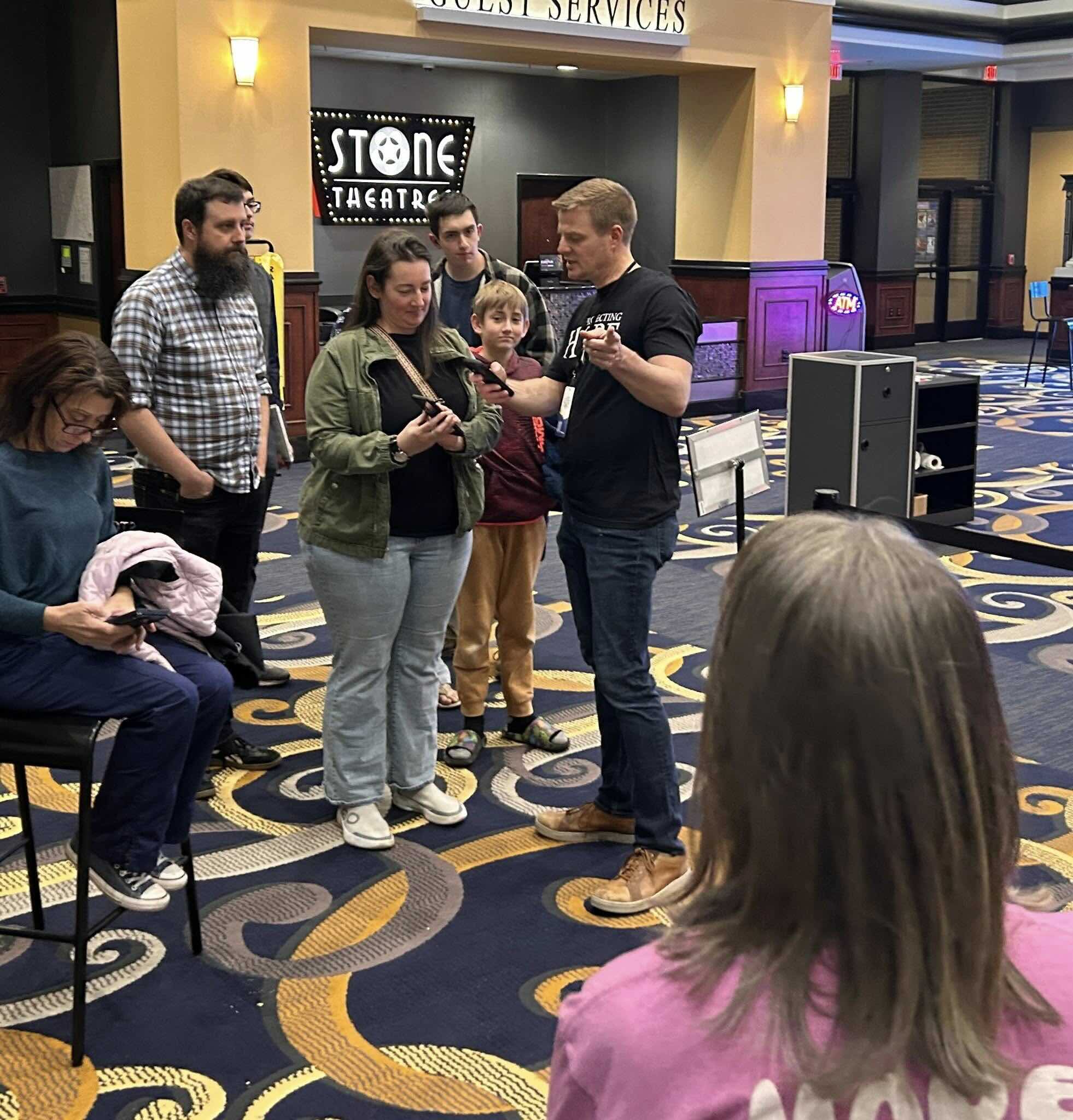 Attendees getting involved at a Projecting Hope event