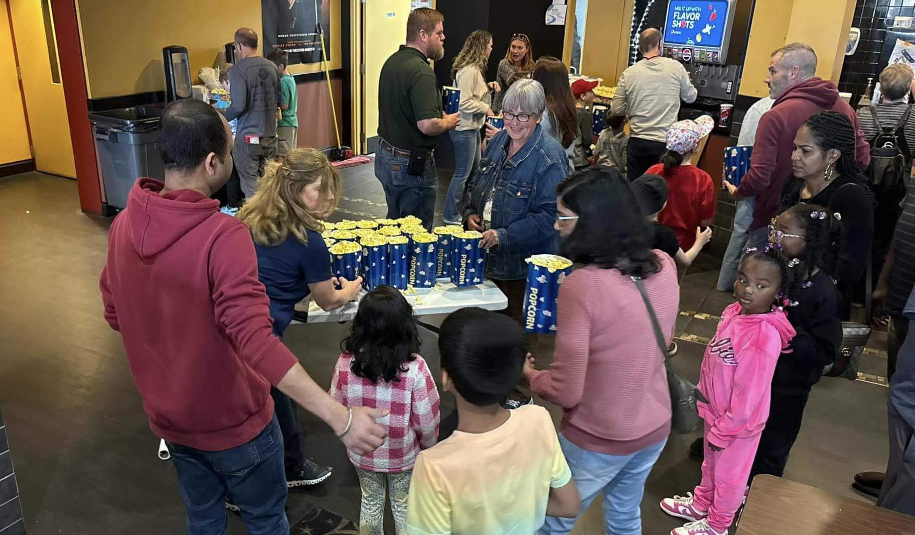 Free popcorn at Projecting Hope